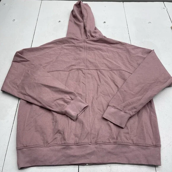Rick Owens Lido Dusty Pink Windbreaker Hooded Jacket Mens Size L RU01D3241-BA